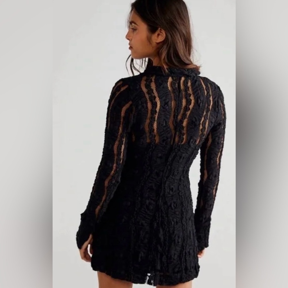 NWT Free People Shayla Lace Mini Dress - Picture 2 of 15